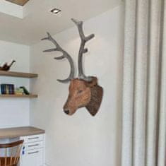 Vidaxl Nástenná dekorácia, jelenia hlava s realistickým vzhľadom