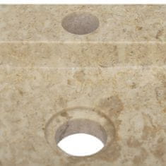 Petromila vidaXL Nástenné umývadlo, krémové 38x24x6,5 cm, mramor
