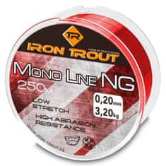 Iron Trout vlasec Mono NG 250 m 0,24 mm, červená