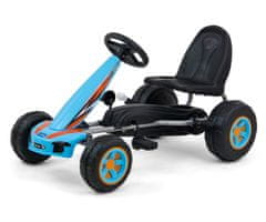 MillyMally Gokart detská šlapacia kára Viper Blue