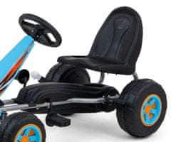 MillyMally Gokart detská šlapacia kára Viper Blue