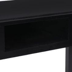Petromila vidaXL Písací stôl čierny 110x45x76 cm drevený