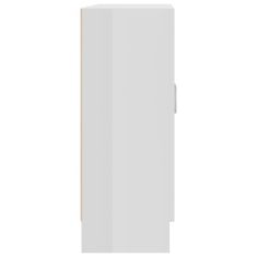 Petromila vidaXL Vitrína, lesklá biela 82,5x30,5x80 cm, kompozitné drevo