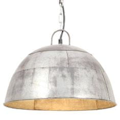 Vidaxl Industriálna vintage závesná lampa 25 W, strieborná 41 cm E27