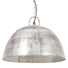 Vidaxl Industriálna vintage závesná lampa 25 W, strieborná 41 cm E27