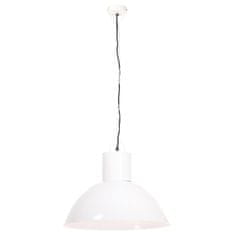 Vidaxl Závesná lampa 25 W, biela, okrúhla 48 cm E27