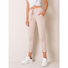 BASIC FEEL GOOD Dámske tepláky LUNA beige RV-DR-3589.07X_353435 XL