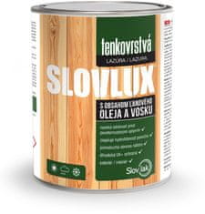 SLOVLAK Slovlux tenkovrstvá lazúra, orech svetlý, 0.7L