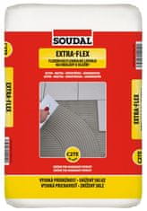 Soudal Extra-Flex flexibilné lepidlo, Šedá, 25kg