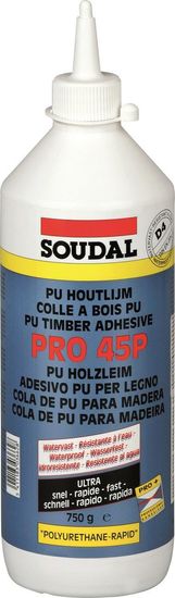 66A - Colle à bois PU résistant à l'eau D4 - Soudal