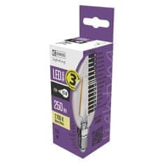 EMOS LED žiarovka Z74200 Žárovka LED Filament Candle, 2W, E14, teplá bílá