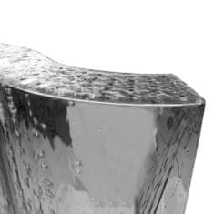 Petromila vidaXL Záhradná fontána, strieborná 60,2x37x122,1 cm, oceľ