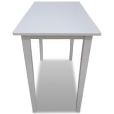 Petromila vidaXL Drevený barový stôl, biely