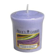 Price's Candles Votívna sviečka Price´s Candles, Levanduľa a citrónová tráva, 55 g