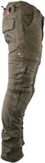 SNAP INDUSTRIES nohavice jeans CARGO Long khaki 30