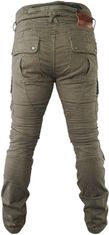 SNAP INDUSTRIES nohavice jeans CARGO khaki 30