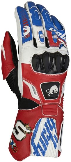 Furygan rukavice FIT-R2 ZARCO modro-oranžovo-bielo-červené