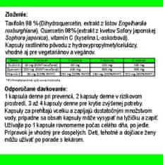 TAXIFOLIN+QC = Dihydroquercetin + Quercetin + vitamín C, 60 vegánskych kapsúl