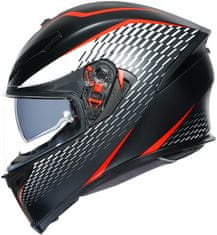 AGV prilba K-5 S Thunder černo-bielo-červená MS