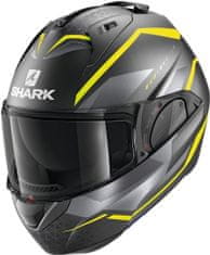 SHARK prilba EVO-ES Yari Mat black/anthracite/silver S