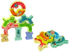 Lean-toys Drevené skladačky Puzzle hra Balance Cats