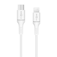 FIXED Lightning kábel USB-C/ Lightning, PD, MFI, 18W, 2m - bílý