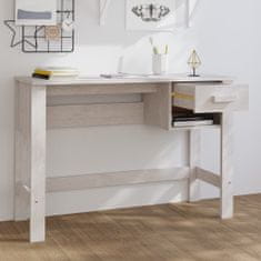 Petromila vidaXL Písací stôl HAMAR, biely 110x40x75 cm, borovicový masív