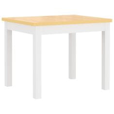 Petromila vidaXL 4-dielna sada detského stola a stoličiek, bielo béžová, MDF