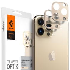 Spigen OCHRANA FOTOAPARÁTU SPIGEN OPTIK.TR OCHRANA FOTOAPARÁTU 2 BALENIE IPHONE 13 PRO / 13 PRO MAX GOLD