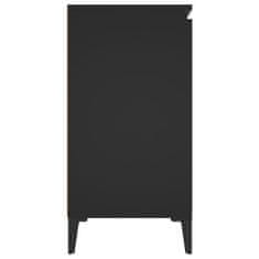 Vidaxl Komoda, čierna 104x35x70 cm, kompozitné drevo