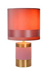 LUCIDE Stolová lampa Frízia Pink, priemer 18cm