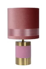 LUCIDE Stolová lampa Frízia Pink, priemer 18cm