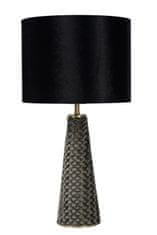 LUCIDE Stolová lampa Velvet Grey, priemer 25cm