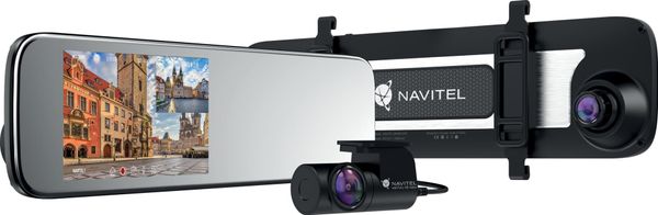 inteligentné spätné zrkadlo navitel mr450 gps dotykový ips displej snímač sony 307 s nočným videním 4vrstvové sklo šošovky miniusb rozhranie zadná kamera full hd rozlíšenie videa