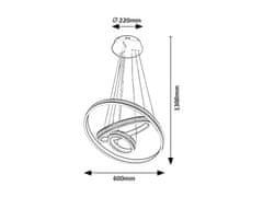 Rabalux Rabalux závesné svietidlo Avalon LED 75W 2230