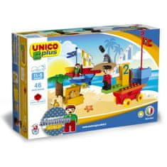 Unico Plus Unico Plus stavebnica Piráti - boj o ostrov s pokladem kompatibilná 46 dielov