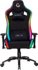 CZC.Gaming Alchemy, herní židle, RGB, čierna