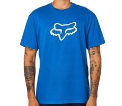 FOX Triko Legacy Head Ss Tee Royal Blue vel. L