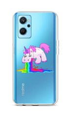 TopQ Kryt Realme 9i silikón Rainbow Splash 73044