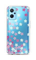 TopQ Kryt Realme 9i silikón Pink Blossom 72974