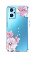 TopQ Kryt Realme 9i silikón Violet Blossom 72993