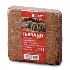 HOBBY Terraristik HOBBY Terrano Expanding Humus, Mini 1,5l lisovaný suchý blok substrátu