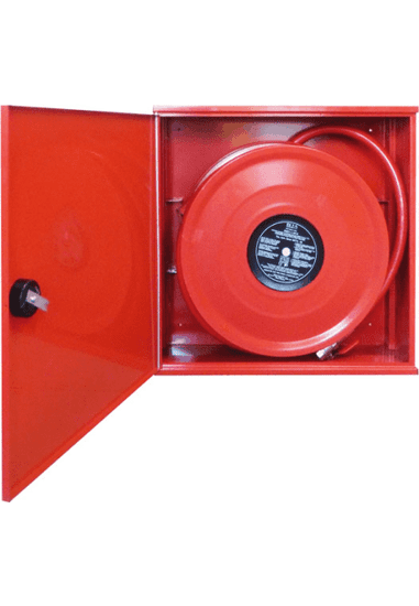 Červinka Hydrantový systém D25 / 30, červený (s tvarovo stálou hadicou 30 m) bez skla - Kód: 16953