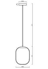 OSMONT OSMONT 62247 TANIA P1 HP závesné sklenené svietidlo biela IP40 3000 K 52W LED DALI