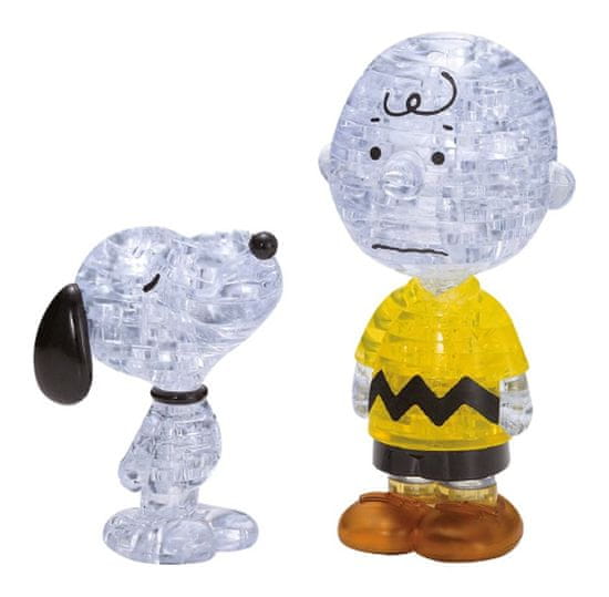 HCM Kinzel 3D Crystal puzzle Snoopy a Charlie Brown 77 dielikov