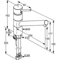 Kludi KLUDI SCOPE Drezová batéria, chróm 339300575 - Kludi