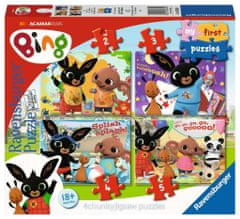 Ravensburger Moja prvá puzzle Bing: Zábava s priateľmi 4v1 (2,3,4,5 dielikov)