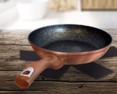 Berlingerhaus Panvica Wok s granitovým povrchom 28 cm Metallic Line Rosegold Bh-1512-N