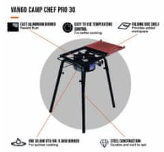 Vango varič Camp Chef Pro 30, čierna - rozbalené