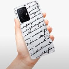 iSaprio Silikónové puzdro - Handwriting 01 - black pre Xiaomi 11T / 11T Pro